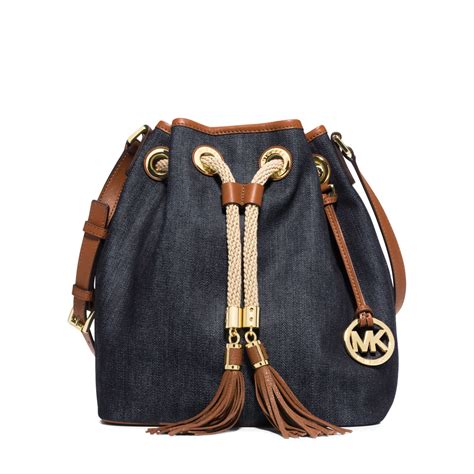 denim michael kors purse